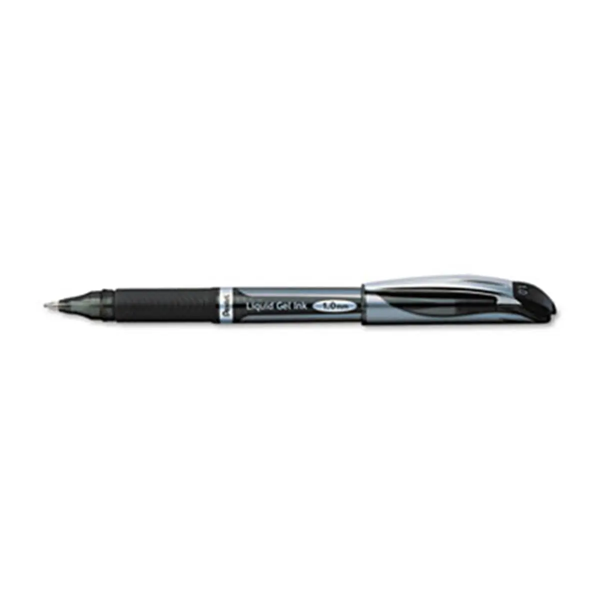 Pentel EnerGel Capped Liquid Roller Ball Pen - 1 Count, Black Ink, Bold Tip, Acid-Free Formula, Intensely Vivid Ink, Latex-Free Grip, Left-Handed Compatible, Smooth Writing, Refillable with Pentel LR7 Refill (EA), Lefties, Liquid Rollerball Pens & Refills
