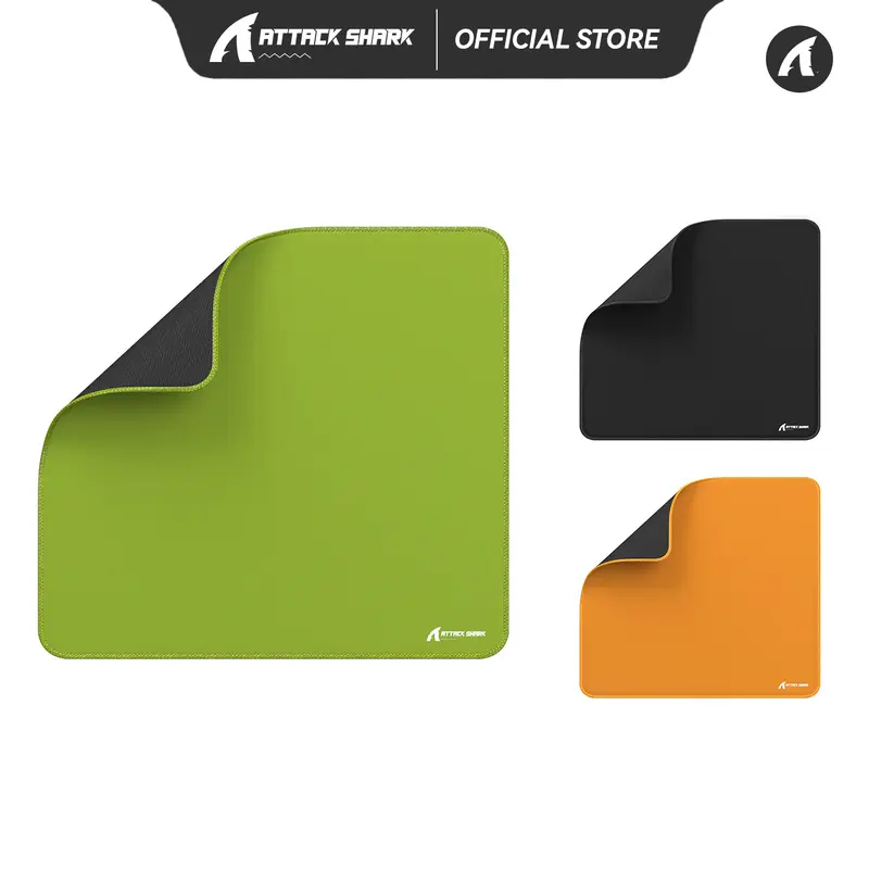 ATTACK CM02 Premium 4mm Ultra-Thick Ergonomic Gaming Mouse Pad, Square PC Accessory for Gamers, High-Density Fiber 5s Coated Surfaces, Stain Resistance, Anti-Slip Base, Precision Tracking