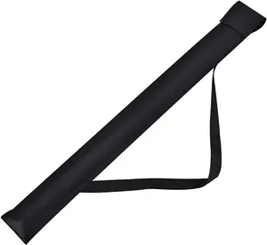 Black Billiard Pool Cue Stick Carrying Case Bag for 1/2 Billiard Cue Stick, 1/2 Billiard Cue Stick Case Bag, 32 Inches Long Pool Cue Stick Storage Carrying Bag