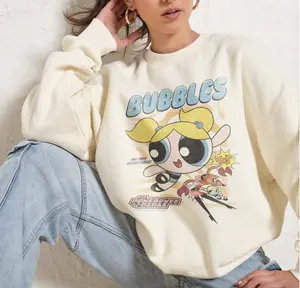 Bubbles Fluffy Graphic Shirt, Powerpuffff Graphic Gift, Casual Streetwear Top for Men & Women