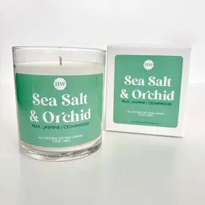 Single Wick Candle | Sea Salt & Orchid