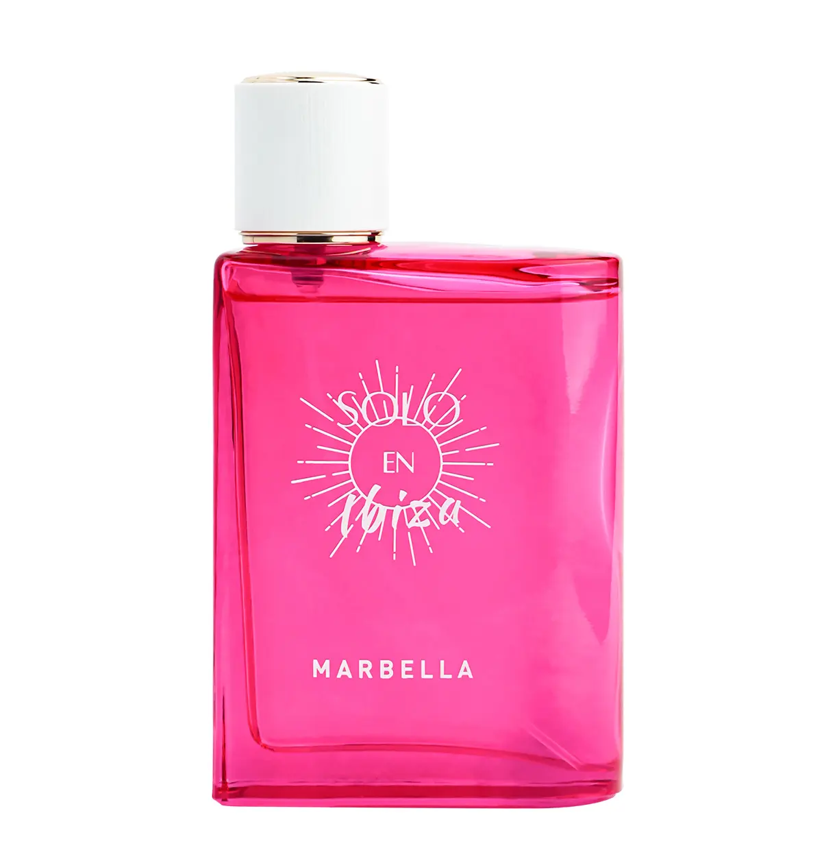 SOLO EN IBIZA Marbella 100ml Eau de Parfum - Single Item, Aromatic Sweet Scent, Elegant Floral Fragrance, Floral Sweet Perfume, Flower Fruit Scent with Pitaya Lychee Jasmine, Gourmand Vanilla Musk, Affordable Long-Lasting, Cruelty-Free Women's Fragrance,