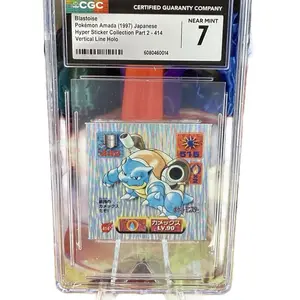 BRAND NEW 97 AMADA POKEMON JPN STICKER KAI #414 BLASTOISE LASER HOLO CGC