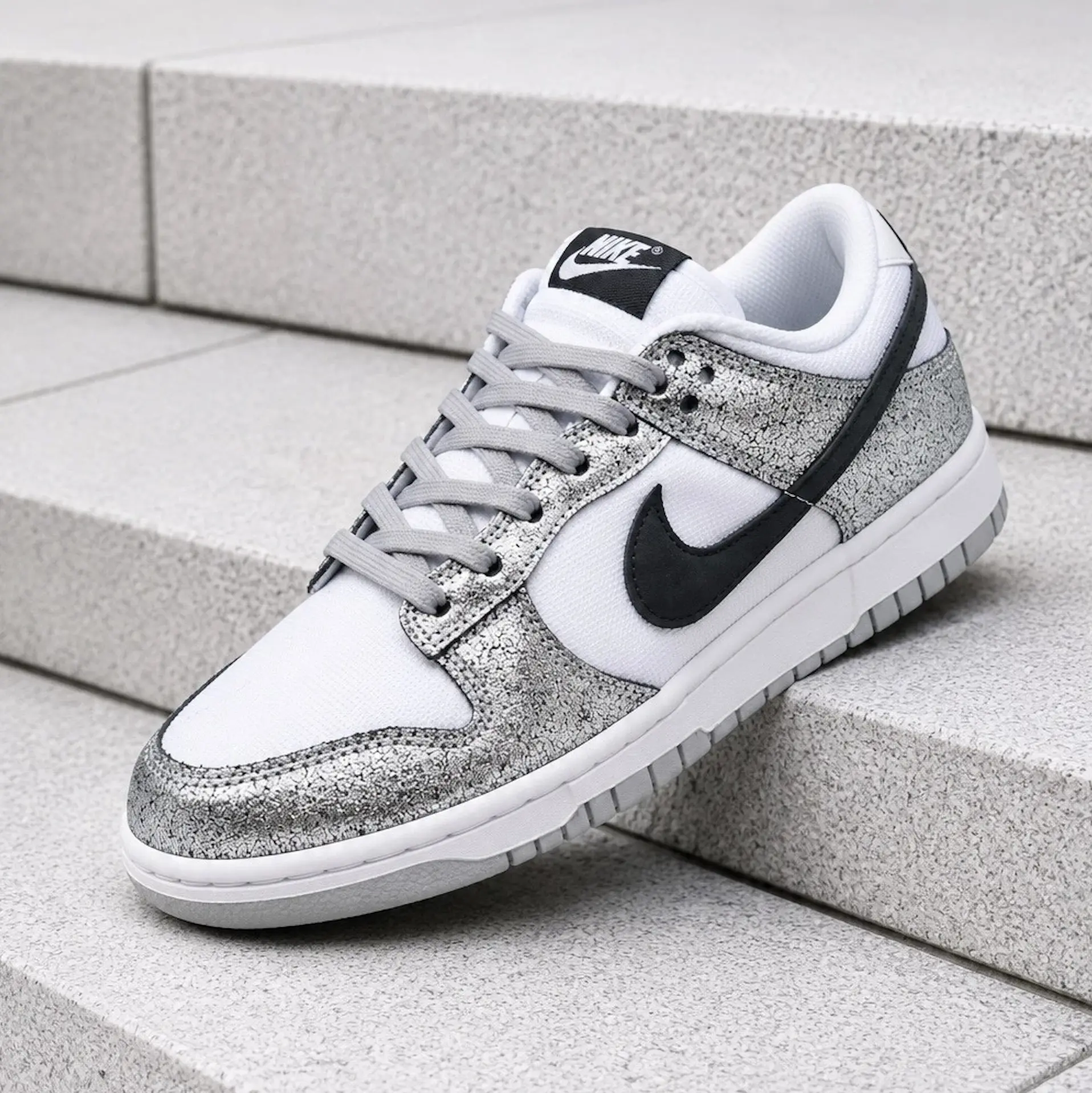 Nike Dunk Low Golden Gals Metallic Silver DO5882-001 Womens Fashion Sneakers New