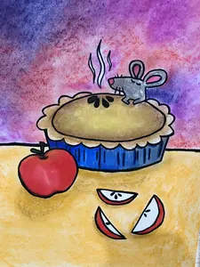 Add-On Art Projects - Fresh Pie L1 (ages 4+) Dot Guides Roll for Step-by-Step Learning & Motor Skills Enhancement