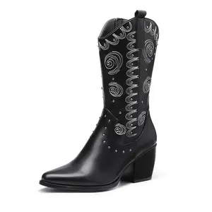 Dream Pairs Women's Stylish Designed Pointed-Toe Dakota Western Cowboy Boots, Women's Footwear Shoe, Design Dream Pairs Women's Stylish Designed Pointed-Toe Dakota Western Cowboy Boots, Women's Footwear Shoe, Design