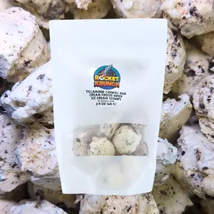 12 Tillamook Cookies and Cream Freeze Dried MINI Ice Cream Scoops Snack