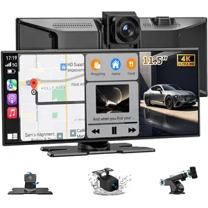 Screen for , Largest 11.5"   &  Screen with 4K Dashcam / 1080P Rear Camera, Compatible with A-pple , , FM, TF Card, Voice Control, Navigation