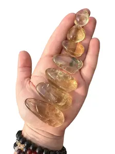 Natural Citrine Crystal Light (0.5" - 2.25") Grade AB Natural Citrine tumbled stone - Natural Citrine Stone - Healing crystals and stones