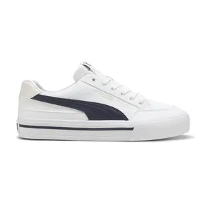 PUMA Mens Court Classic Vulcanized Formstrip Sl Lace Up Sneakers Shoes Casual - White