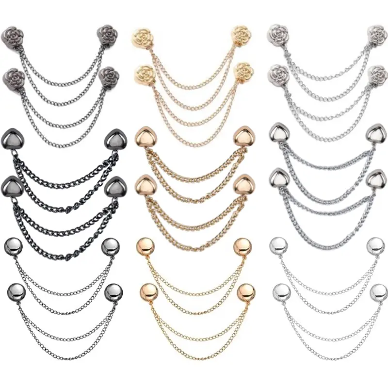 Magnetic Clothing Clips: 18 Pcs Multi-Function Magnetic Shirt Clips with Chain for Women Clothes Sleeves Pants Hijabs Hats Scarfs