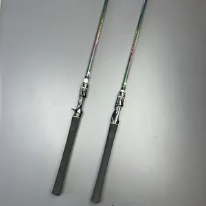 Colored Carbon Fiber Fishing Rod-180cm/70.86inch-different Colors At Different Angles-six-layer Carbon Cloth Wrap-EVA Comfortable Grip-medium-fast Speed-for Both Fresh and Salt Water