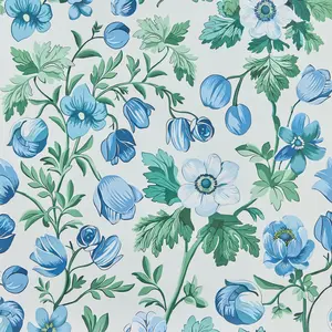 Anemone Garden in Bluebell Wallpaper