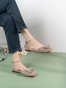 Women's Rhinestone Flat Shoes, Fashionable Plaid Design, Pearl/diamond Low Heel, Dress/wedding Shoes, Work/business/dance Ballet Flats