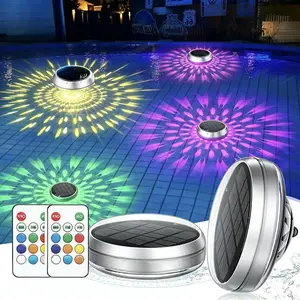 Solar Floating Light for Outdoor Pool, LED Night Auto on Day Auto Charge Off, Color Changing Pond Lamp, Water Float Lamp, Spa Lamp, Fountain Lamp, Pool Fountain Lights, Lighting