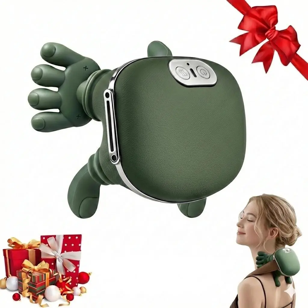 Bionic Hand 3D Kneading Shoulder Massager with Soothing Heat | Wireless Portable Electric Cervical Massage | Lightweight & Adjustable Speed Settings | Best Birthday & Holiday Gift s day