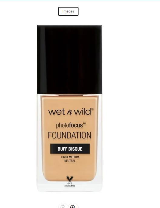 wet n wild Photo Focus Liquid Foundation, Light Medium, Matte, Buff Bisque, 1 fl oz Concealer Cosmetic