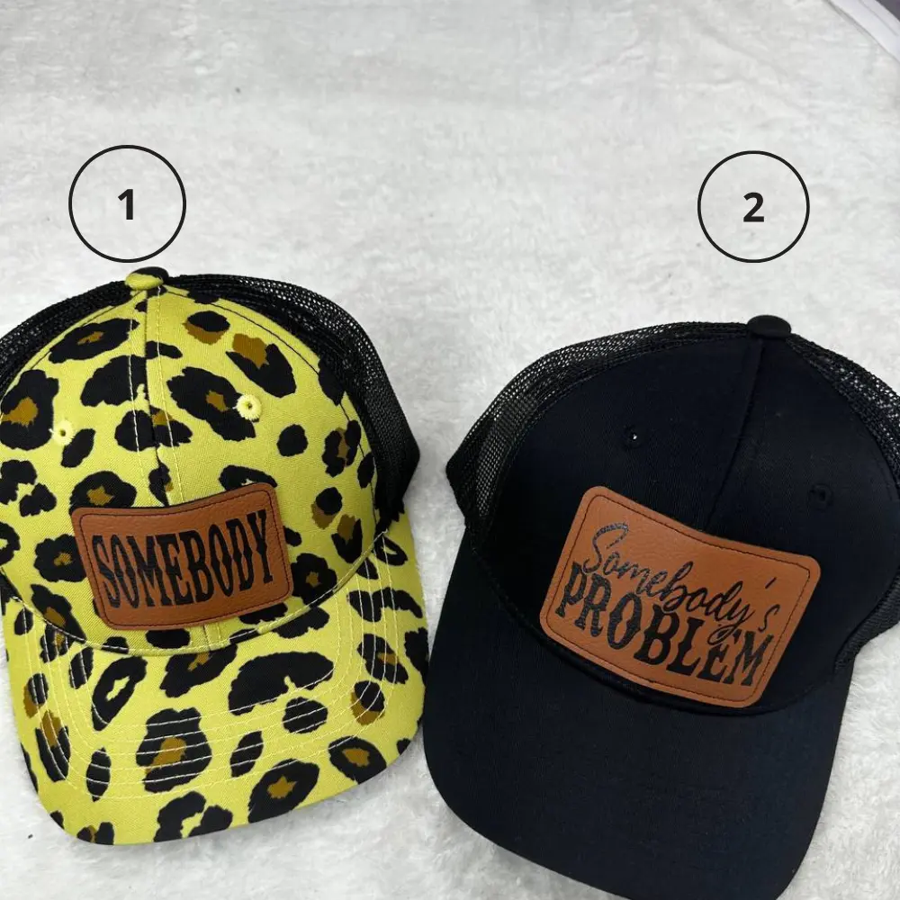 2025 Somebody's Problem couples hats matching