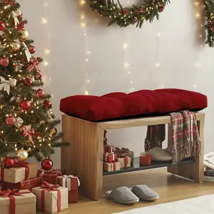 Downluxe Indoor Bench Cushion for Indoor Furniture, Non-Slip Tufted Overstuffed Textured Memory Foam Bench Seat Cushion, 36" X 14" X 4", #TikTokShopBlackFriday