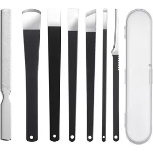 7 Pcs Professional Pedicure Tools for Feet, Stainless Steel Ingrown Toenail Removal Blade Kit with File, Toe Nail Knife Set for Men Women,Corn and Rasp Callus Remover Foot Scraper for Dead Skin