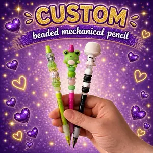 CUSTOM beaded mechanical pencil