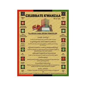 Celebrate Kwanzaa- It's Lit Poster 18 x 20