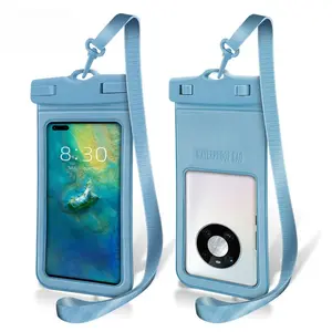 Large Transparent Waterproof Phone Pouch - Smartphone/Cellphone Protector Casing, Protective Device Cover for Drifting, Swimming