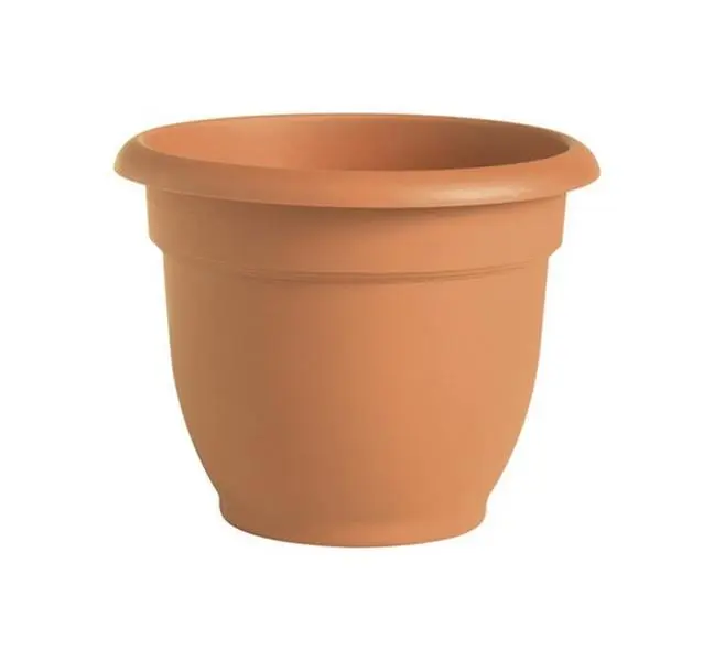 212 MAIN 20-56110 10 in. Bell Shape Clay Garden Pot - Decorative Bell Design Planter for Container Gardening, Both Indoor/Outdoor Plants, Home Improvement Supply, Plant Decor