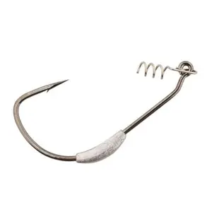 Gamakatsu Weighted Superline Fishing Hooks with Spring Lock - 4-Pack Sports & Outdoor Fishing Equipment