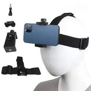 Adjustable POV Head Mount for Fishing & Hiking, Universal Smartphone Headband for Outdoor Adventures, First-Person Perspective Camera Holder for Travel Vlogs, Lightweight & Secure Fit