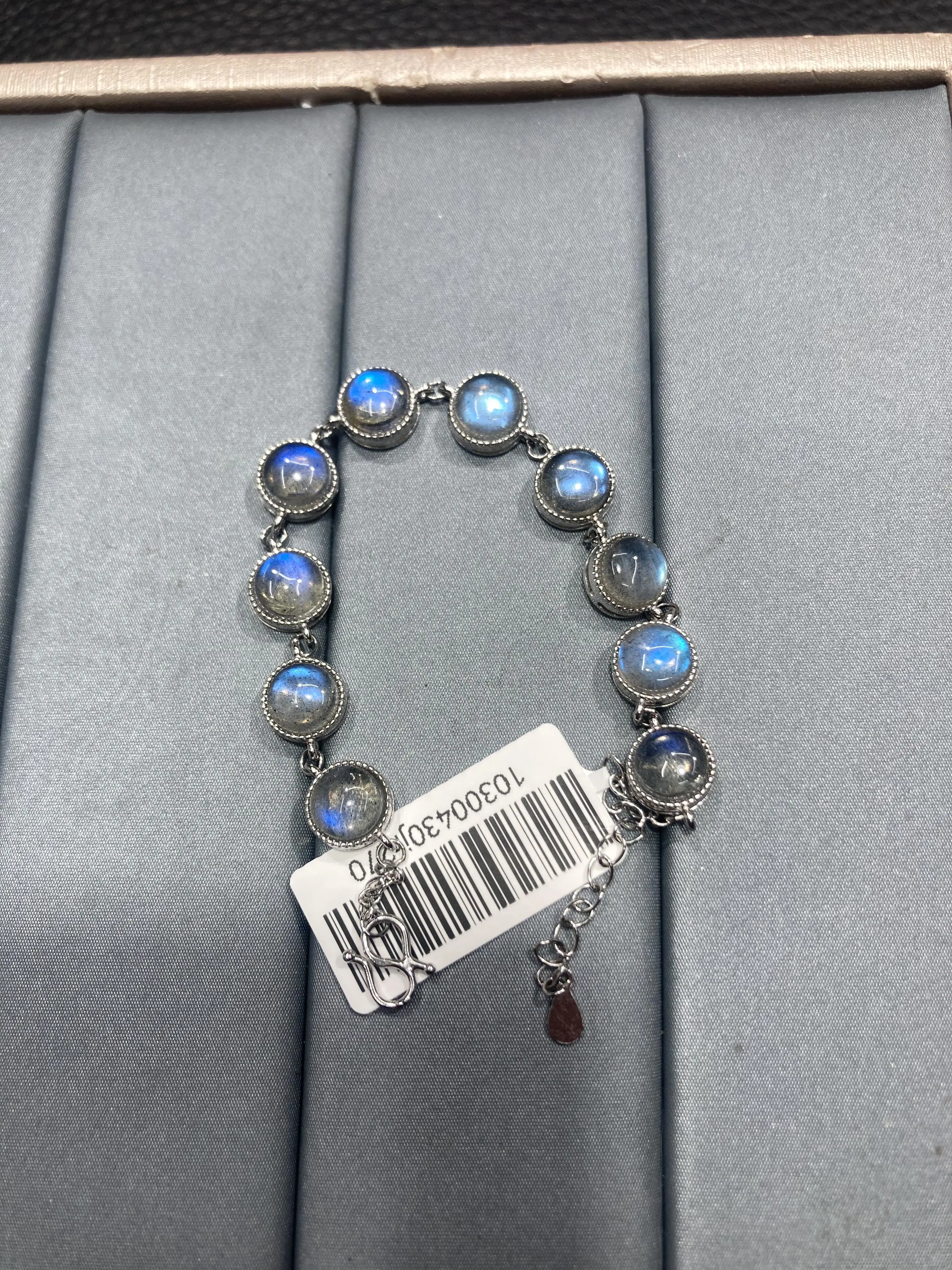 Leona(8601)gc.labradorite sterling silver bracelet
