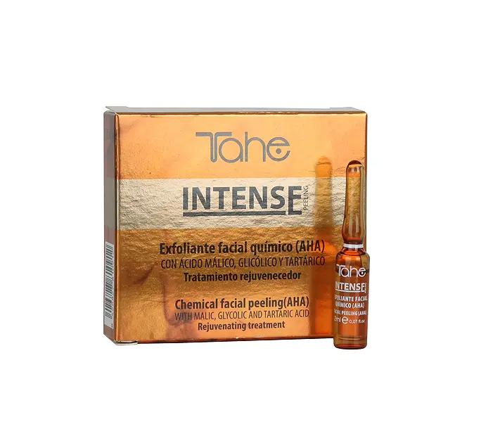 Tahe Intense Chemical Facial Exfoliant (AHA) With Malic, Glycolic, and Tartaric Acids, 5x2ml
