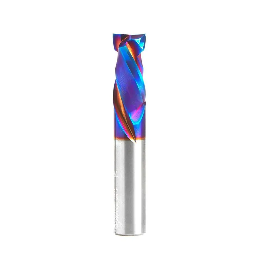 Amana Tool 46019-K CNC SC Spektra Extreme Tool Life Coated Mortise Compression Spiral 1/2 D x 1 CH 1/2 SHK 3 Inch Long 2 Flute Router Bit