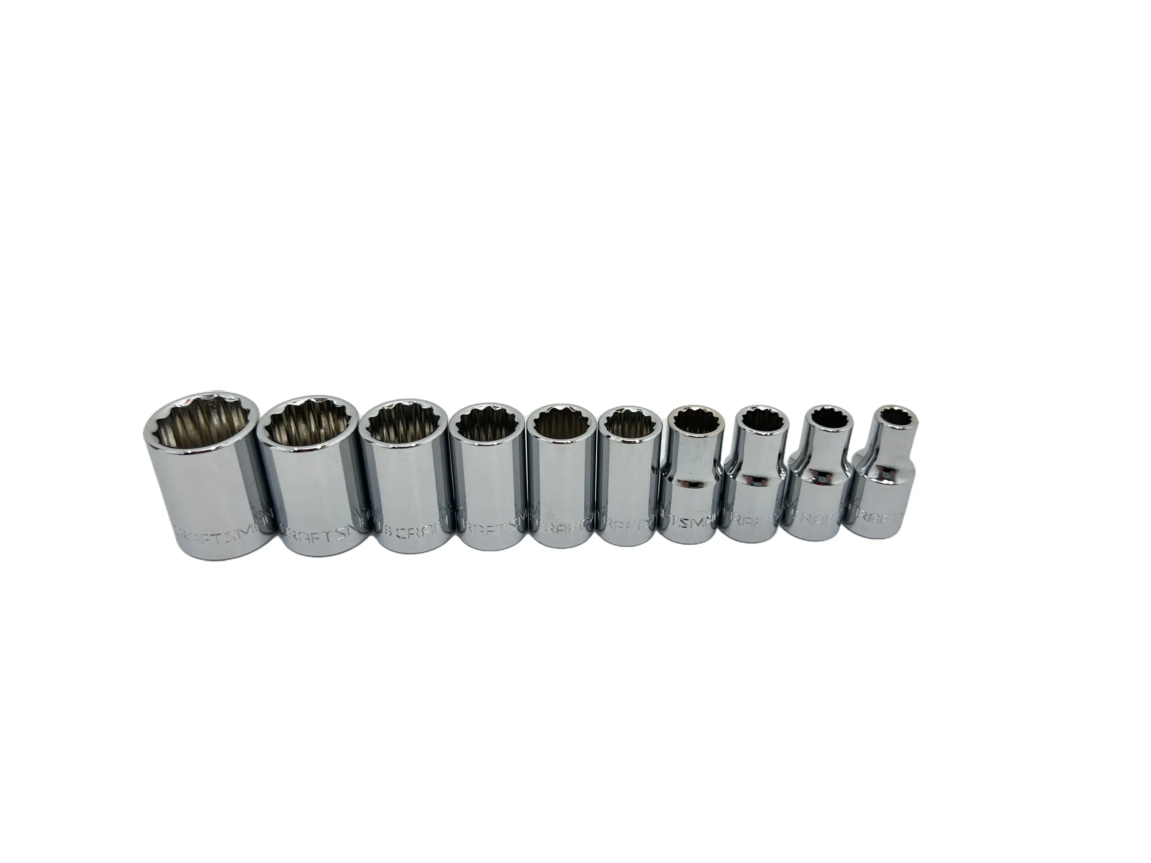 Craftsman 10 Piece 1/4" Inch Drive Socket Set, 12 Point Shallow, Standard (SAE)