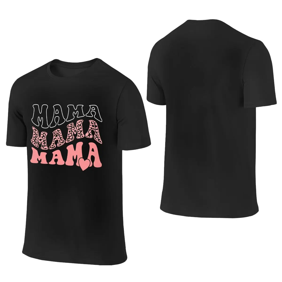 Mama, Leopard, Heart, Mom, Mother's Day Gift T-shirt，shirt,Women's fashion,summer Women's clothes,vintage shirts, drench tee