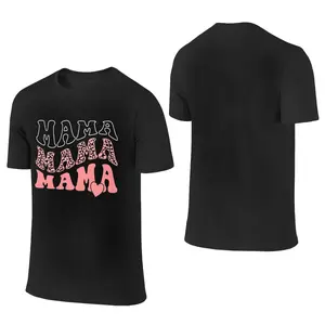 Mama, Leopard, Heart, Mom, Mother's Day Gift T-shirt