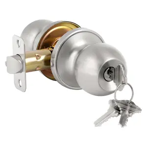 Door Knobs Interior Keyed Difference Entry Front Bedroom Doorknobs Door Knob with Key Set - Durable and Reliable Locking Mechanism for Home Security