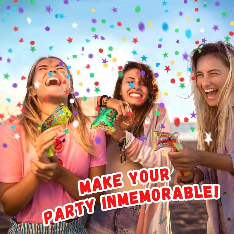 30 Pcs Fireworks Guns Handheld Confetti Poppers Multicolor Inflatable Confetti Fireworks Gun Confetti Shooter for Party Supplies Birthday Wedding Valentine's Day Irish Decor Favors