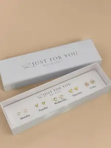 Women's Fashion High Quality Earrings Set, Synthetic Zirconia Studs, Copper Material, Perfect Gift for Mom, Wife, Girlfriend