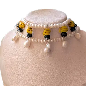 bumblebee choker necklace