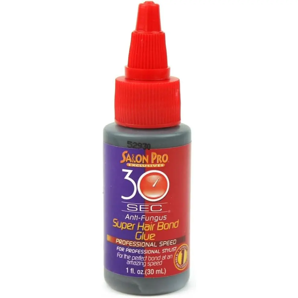 Salon Pro 30 Second Bonding Glue - 1oz, Strong Hold, Unisex Hair Adhesive for Wigs/Weaves Salon Pro 30 Second Bonding Glue - 1oz, Strong Hold, Unisex Hair Adhesive for Wigs/Weaves