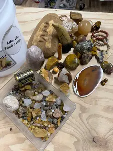 LIFE FINDS A WAY TWO GALLON NATURAL CRYSTAL MINING BUCKET