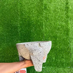 Stone Molcajete Pig Face 11In.