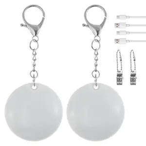 Handbag Decorative Lights – Automatic Sensor Purse Lamps, Heart & Round Shape LED Handbag Light with Touch Activation, Portable Clip-On Keychain Light for Women, Girls, Illuminates Bag Interior, Romantic Gift