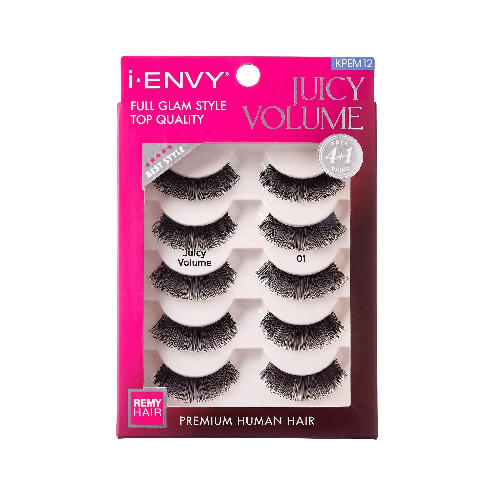 I-ENVY Juicy Volume Premium Human Hair Strip Lashes Multi Pack I-ENVY Juicy Volume Premium Human Hair Strip Lashes Multi Pack