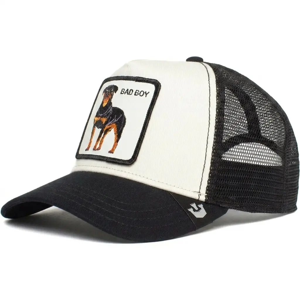 Animal Baseball Cap Cartoon Mesh Embroidery Truck Driver Cap Black Panther Tiger Wolf Mesh Cap