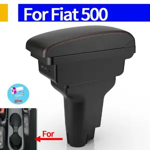 For Fiat 500 armrest box For Fiat CRONOS Car Armrest box Dedicated Interior Retrofit Center Storage box Car Console Organizer Car Accessories