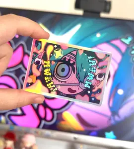 set 10 Monitoring Chibi Miku Sticker, Cute Glossy Waterproof + Weatherproof Decals | Car Sticker | Decorative Decal