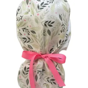 Spring floral scrub cap