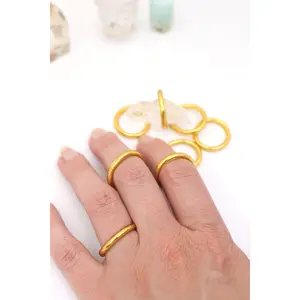 Thai Buddhist Temple Rings - Colorful Kumlai, Gold Leaf, Polycarbonate Tubing, Available in Various Sizes & Colors